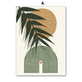 Poster Boho Abstrakt Pflanzen Blätter Botanik I Bilder Wohnzimmer | Wandbilder Schlafzimmer | Deko Print ohne Rahmen | Bilder Set Kunstdruck