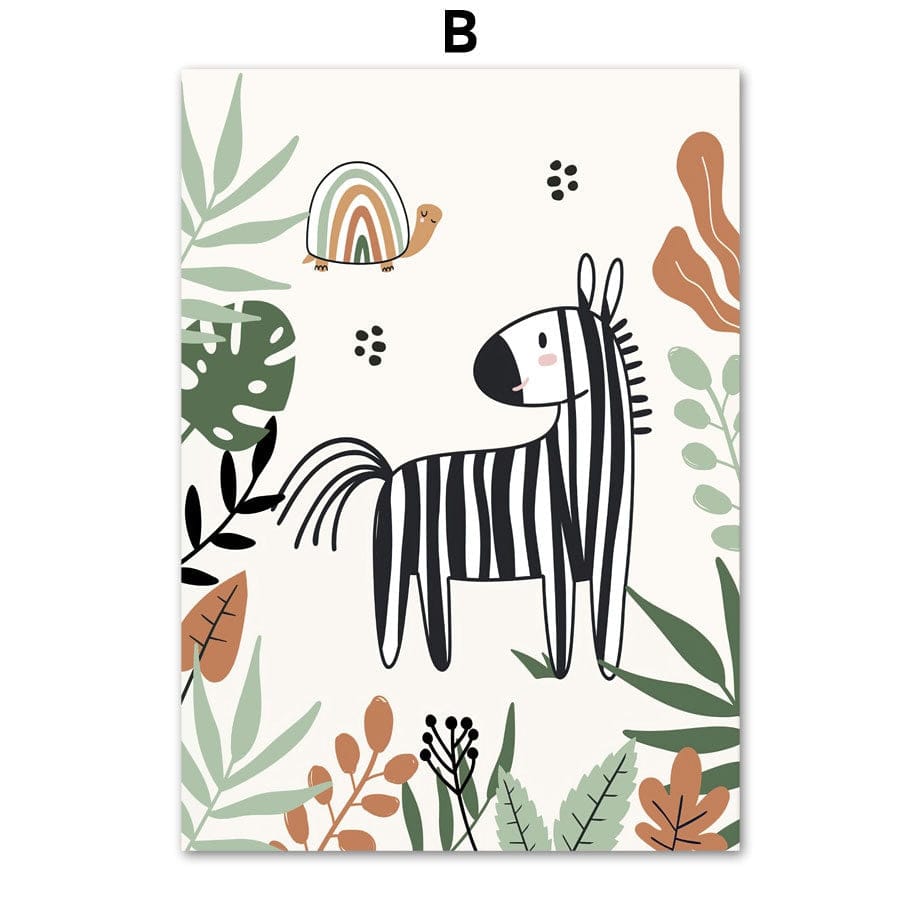 Poster Safari Hakuna Matata Löwe Personalisierter Name als Deko Print ohne Rahmen