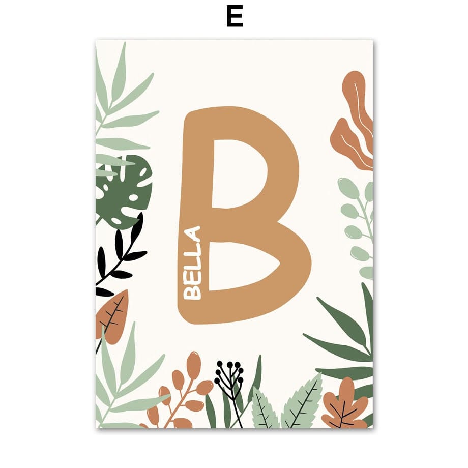 Poster Safari Hakuna Matata Löwe Personalisierter Name als Deko Print ohne Rahmen