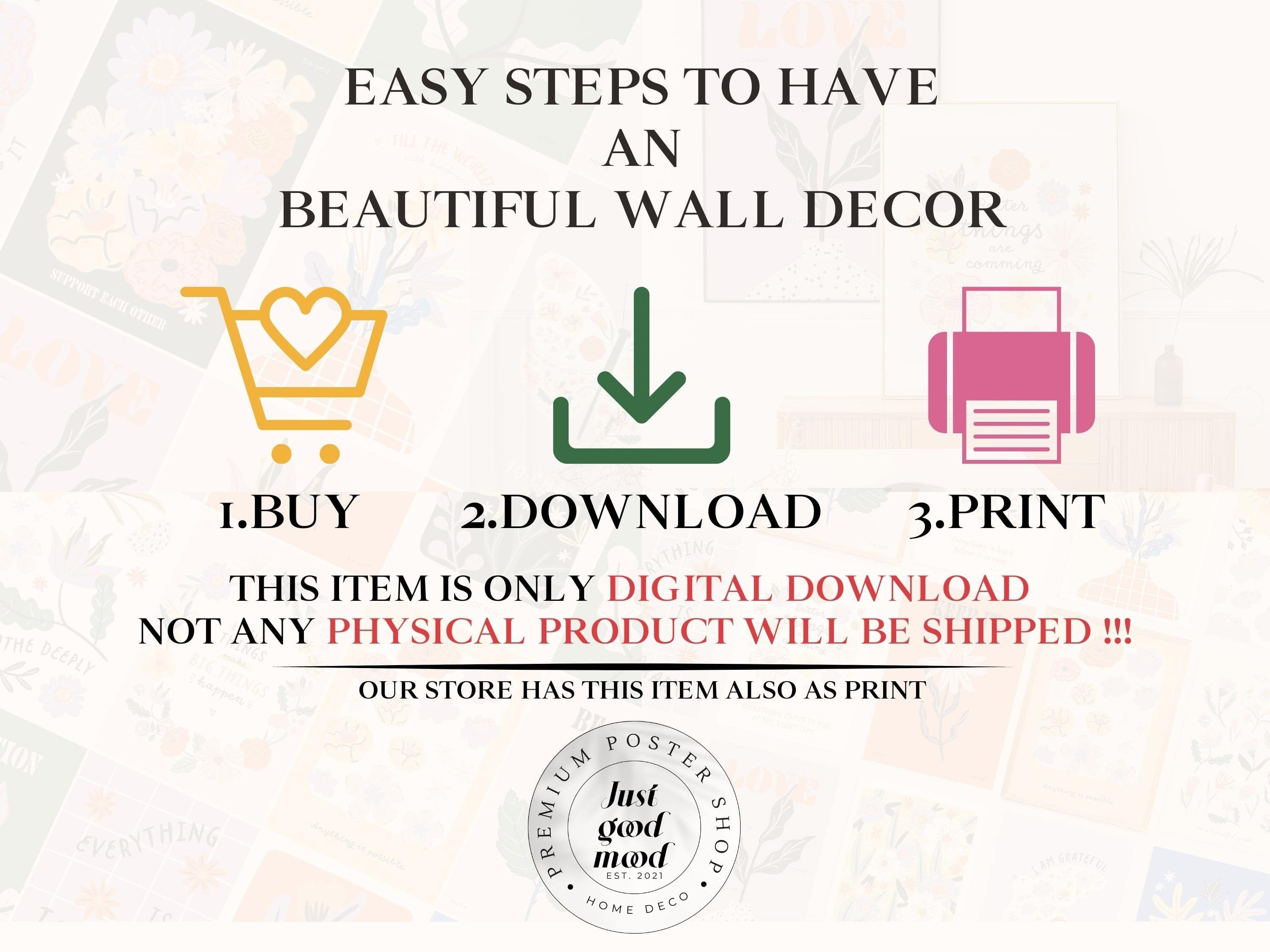 Reise Druck 6er Set | Galerie Wand Set  | Druckbare Wandkunst I Bunte Reisposter | Direkt Digitaler Download